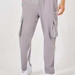 Styli Men Relaxed-Fit Cotton Cargo Style Track Pants image 2