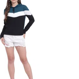DEEPMAYRA COLLECTION Women 2 Colourblocked V-Neck T-shirt-image-34
