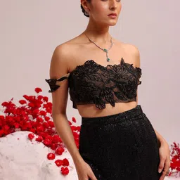 MONI K LABEL Embellished Top With Skirt image 2