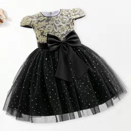 FOREVER FRIDAY Girls Ethnic Motifs Embroidered Cap Sleeves Fit and Flare Dress-picture-10