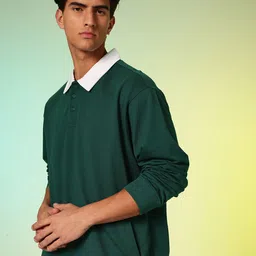 HRX by Hrithik Roshan Contrast Shirt Collar Sweatshirt-picture-12