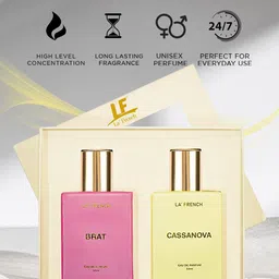 La French Set Of 2 Brat & Cassanova Long Lasting Eau de Parfum - 50 ml Each image 2