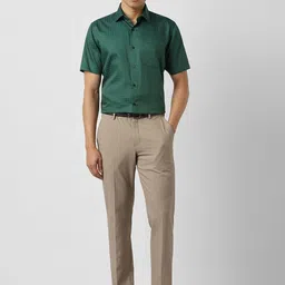 Van Heusen Checked Short Sleeves Pure Cotton Regular Fit Shirt image 5