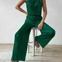 StyleCast x Revolte Round Neck Sleeveless Top With Trousers image 2