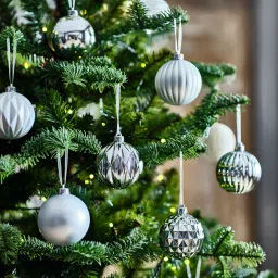 ikea vinterfint Tree ornament, bauble silver-colour, 7 cm image 2