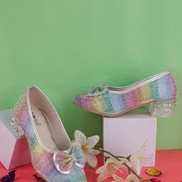 BAESD Girls Party Block Mules image 1