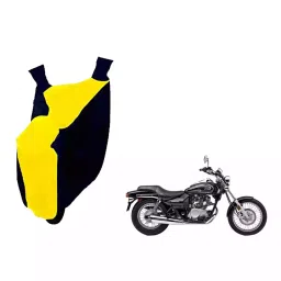 Auto Pearl Waterproof Two Wheeler Cover For Kawasaki Eliminator (Yellow & Blue)-image-65