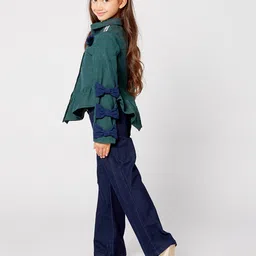 One Friday Girls Green Applique Shirt Style Top image 5