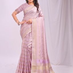 Mitera Woven Design Zari Organza Saree-picture-32
