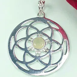 Zhupuk Silver-Plated Circular Pendants image 1