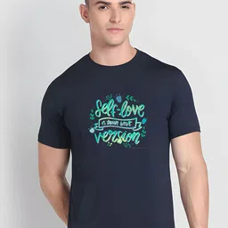 SZN Men Typography Printed Round Neck Cotton T-shirt-picture-40
