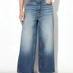 ONLY Women Wide Leg Light Fade Stretchable Jeans image 2