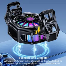 Cubonic GlacierLock TL05A PRO RGB|LED Display|3 Gear Speed with Smart Heat Sync 1 Fan Ergonomic Cooling Pad with Adjustable Height image 4