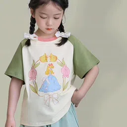 LULU & SKY Girls Printed Applique T-shirt-picture-51