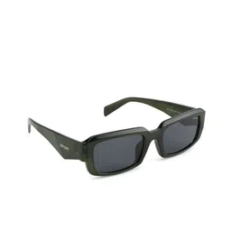 OPIUM Unisex Grey Lens & Green Rectangle Sunglasses with-picture-19
