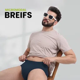 FREECULTR Men Pack Of 2 Anti Bacterial Micromodal Basic Briefs image 4