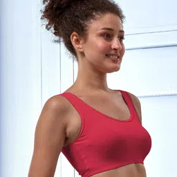 LYRA Pack of 2 Cotton Non-Wired Non Padded Workout Bra-image-45