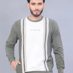 V-Mart Men Colourblocked Sweatshirt-picture-12