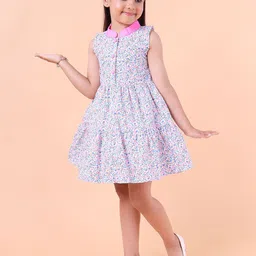 PINK MERMAID Print Fit & Flare Dress image 2
