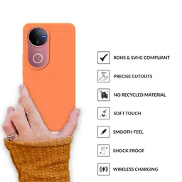 SPRIG Solid Printed Vivo V50 5G Bumper Case Mobile Accessories image 3