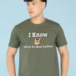 BRAWNY BATTLER Typography Printed Round Neck T-shirt-picture-35