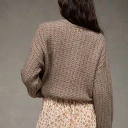 AMERICAN EAGLE OUTFITTERS Women Cable Knit Pullover image 4