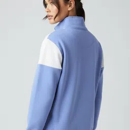 glitchez Colourblocked Drop-Sleeves Fleece Relaxed Fit Sweatshirt image 5