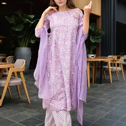 Aaghnya Women Viscose Rayon Printed Kurta Sets-picture-35