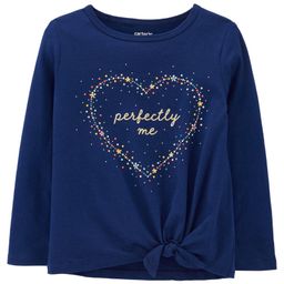 Carter's Perfectly Me Tie-Front Jersey Tee - Navy Blue-picture-34
