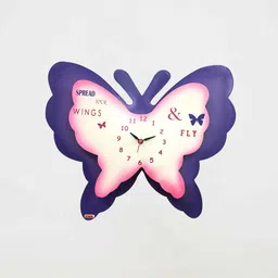 Kidoz Silent movement Butterfly 3-D Clock- Mauve and Pink-picture-14