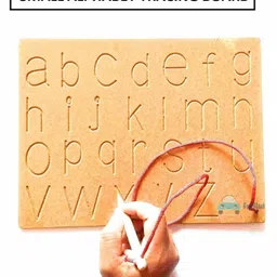 FunBlast Wooden Small Alphabet Tracing Board - Brown-picture-20
