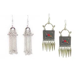 ZURIKRISHA Silver Alloy Earrings-picture-24