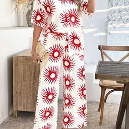 StyleCast Printed Shirt With Trousers Co-Ords-picture-40