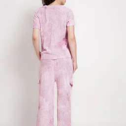 Lugo Tie & Dyed Short Sleeves Round Neck T-Shirt & Trousers image 5