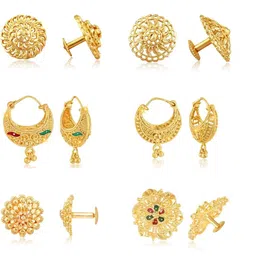 VIVASTRI Women Gold-Plated Alloy Earrings-picture-32