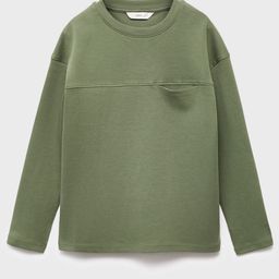 Mango Kids Boys Pure Cotton T-shirt with Chest Pocket-image-32