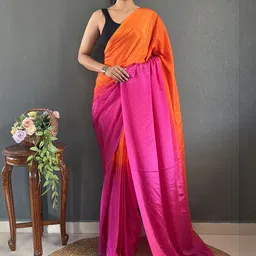 V3 FASHION STUDIO Tie and Dye Pure Georgette Ready to Wear Saree-picture-35