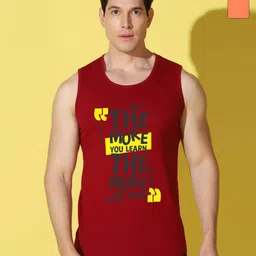 WOOSTRO Men Pack of 2 Typography Printed Round Neck Cotton Slim Fit T-shirts-picture-35