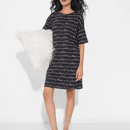 Dreamz by Pantaloons Printed Nightdress-image-64