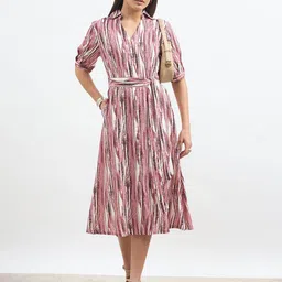 SALT ATTIRE Shirt Midi Dress-picture-30