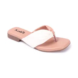 KALINI Women Colourblocked Open Toe Flats image 2