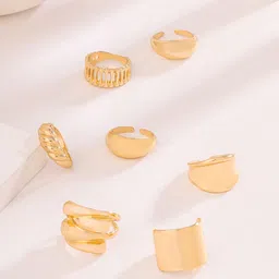Qiroko Set Of 7 Finger Ring-image-43