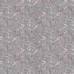 MAFATLAL Grey & Pink Floral Printed Cotton 186 TC King Bedsheet 1.08 m x 1. 08 m image 3