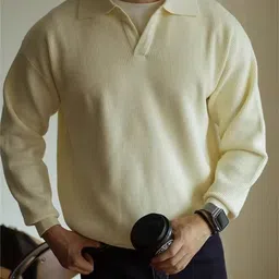 StyleCast x Revolte Self Design Shirt Collar Pullover-picture-30