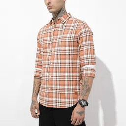 The Roadster Life Co. Checked Pure Cotton Casual Shirt image 4