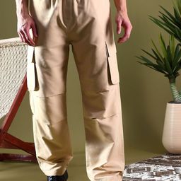 Kotty Men Relaxed Easy Wash Cargos Trousers-picture-32
