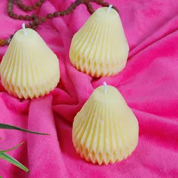 Aura Yellow 3 pieces Tea Light Candle-image-32