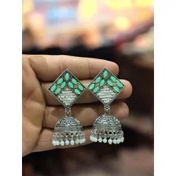 ANTICO Geometric Jhumkas Earrings image 2
