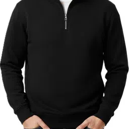 Try This Self Design High Neck Pullover Sweatshirt-image-91