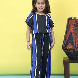 Baawri Girls Striped Top with Trousers-image-88
